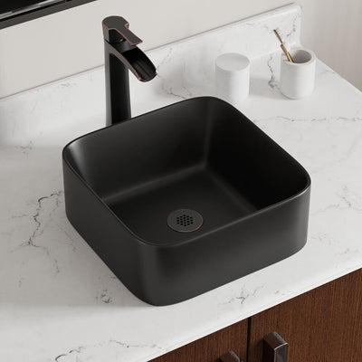 MR Direct Vessel Sink in Matte Black - Super Arbor