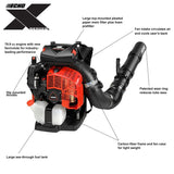 ECHO 211 MPH 1071 CFM 79.9 cc 2 Stroke Gas Engine Backpack Blower with Hip Mounted Throttle