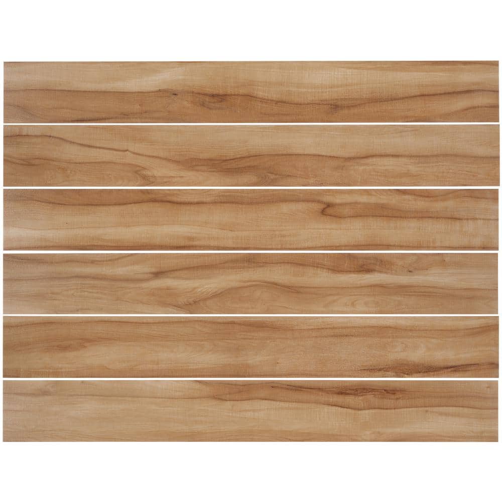 Ivy Hill Tile Duren 28mil Acacia Brown 6 in. x 48 in. Glue-Down Luxury Vinyl Plank Flooring, 36 sq. ft./Case