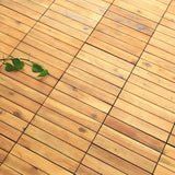 Courtyard Casual 12 in. x 12 in. Acacia Deck Tile in Teak (9 per Pack)