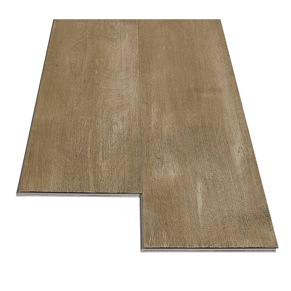 Lifeproof Acadia Birch 2/7 in. T x 6.5 in. W Click Lock Wire Brushed Engineered Hardwood Flooring (19.5 sq.ft./case)