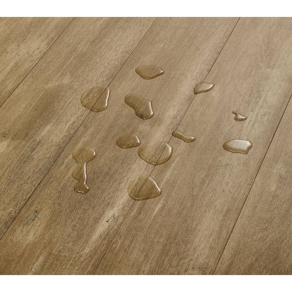 Lifeproof Acadia Birch 2/7 in. T x 6.5 in. W Click Lock Wire Brushed Engineered Hardwood Flooring (19.5 sq.ft./case)