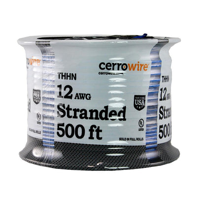 500 ft. 12/1 Blue Stranded THHN Wire - Super Arbor