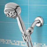 6-Spray 3.5 in. Single Wall Mount Handheld Shower Head in Chrome - Super Arbor