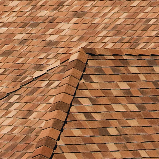 CertainTeed Mountain Ridge 10 in. Hip & Ridge Shingles, Aged Bark, 20 Linear Ft. per Bundle
