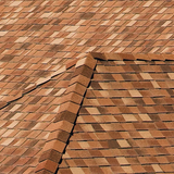 CertainTeed Mountain Ridge 10 in. Hip & Ridge Shingles, Aged Bark, 20 Linear Ft. per Bundle