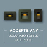 120-Volt 4-Watt Vertical Bronze LED Luna Step Light