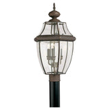 Lancaster 3-Light Outdoor Antique Bronze Post Top