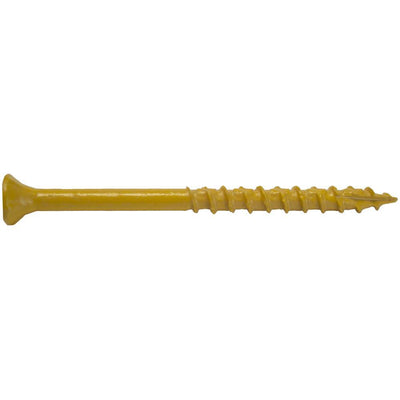 #10 x 3-1/2 in. Star Flat-Head Wood Deck Screws (5 lbs./Pack) - Super Arbor