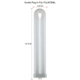 12 in. 40-Watt T8 U-Bent Ful Fluorescent Tube CFL Light Bulb Black Light Bulb (5-Pack) - Super Arbor