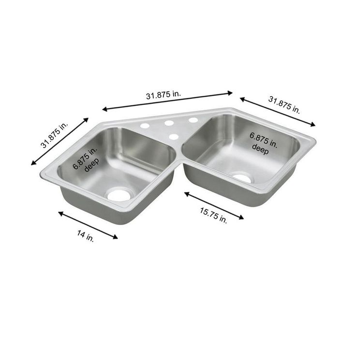 Dayton Elite Drop-In Stainless Steel 32 in. 3-Hole Double Bowl Kitchen Sink