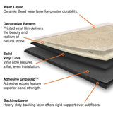 TrafficMASTER Sedona 12 in. W x 36 in. L Luxury Vinyl Tile Flooring (24 sq. ft. / case)