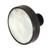 Pearl 1-3/8 in. Oil Rubbed Bronze Cabinet Knob - Super Arbor