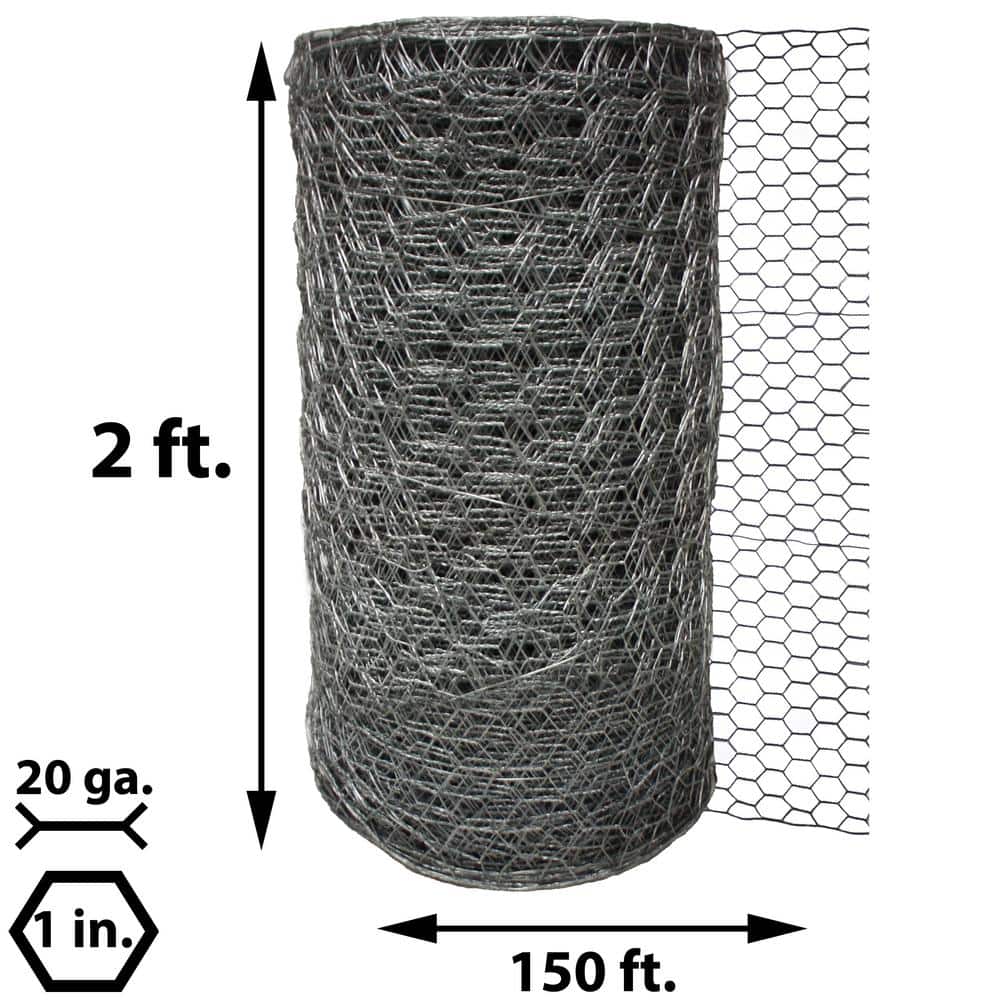 Acorn International 1 in. x 2 ft. x 150 ft. Poultry Netting