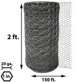 Acorn International 1 in. x 2 ft. x 150 ft. Poultry Netting