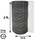 Acorn International 1 in. x 2 ft. x 25 ft. Poultry Netting