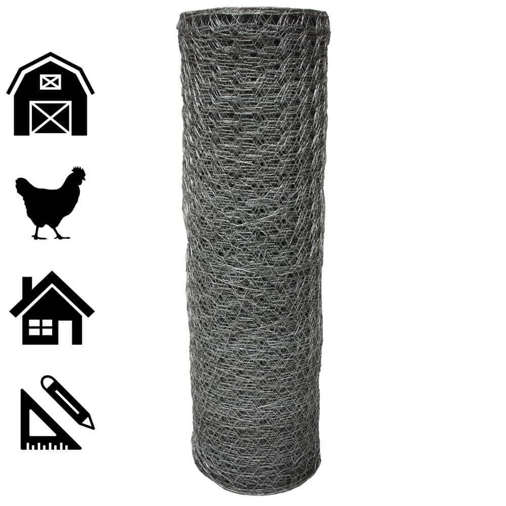 Acorn International 1 in. x 4 ft. x 150 ft. Poultry Netting