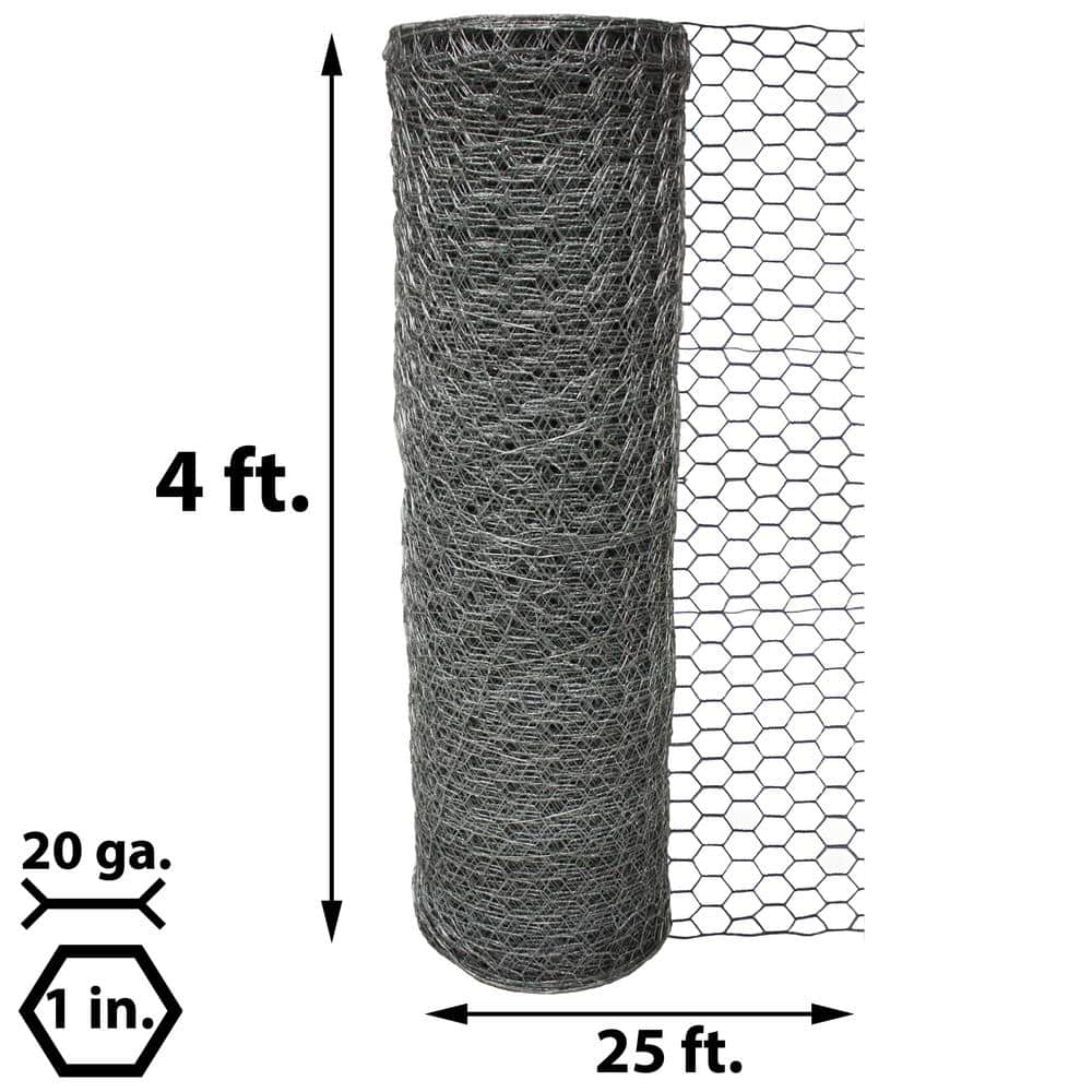 Acorn International 1 in. x 4 ft. x 25 ft. Poultry Netting