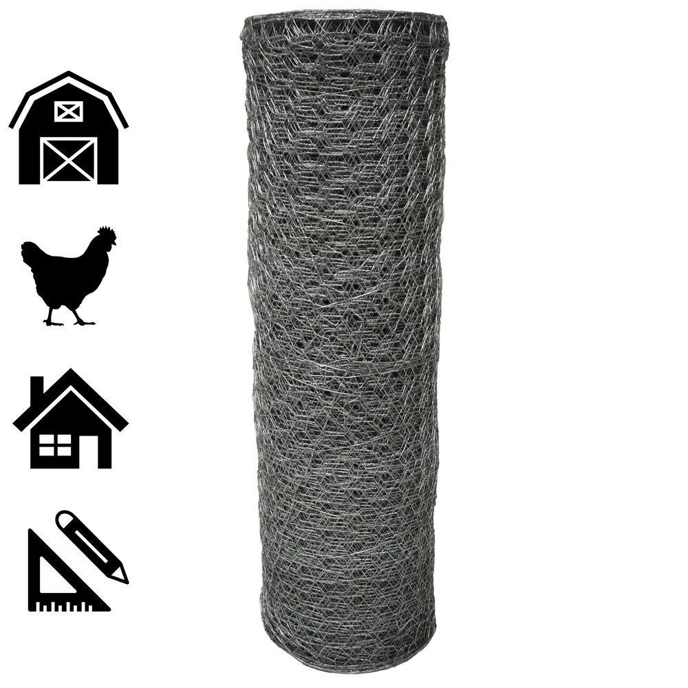 Acorn International 1 in. x 4 ft. x 50 ft. Poultry Netting