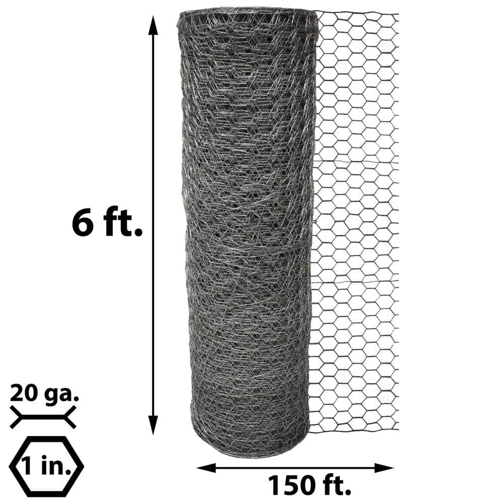 Acorn International 1 in. x 6 ft. x 150 ft. Poultry Netting