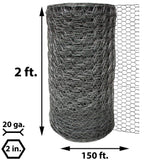 Acorn International 2 in x 2 ft. x 150 ft. Poultry Netting