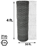 Acorn International 2 in. x 4 ft. x 50 ft. Poultry Netting
