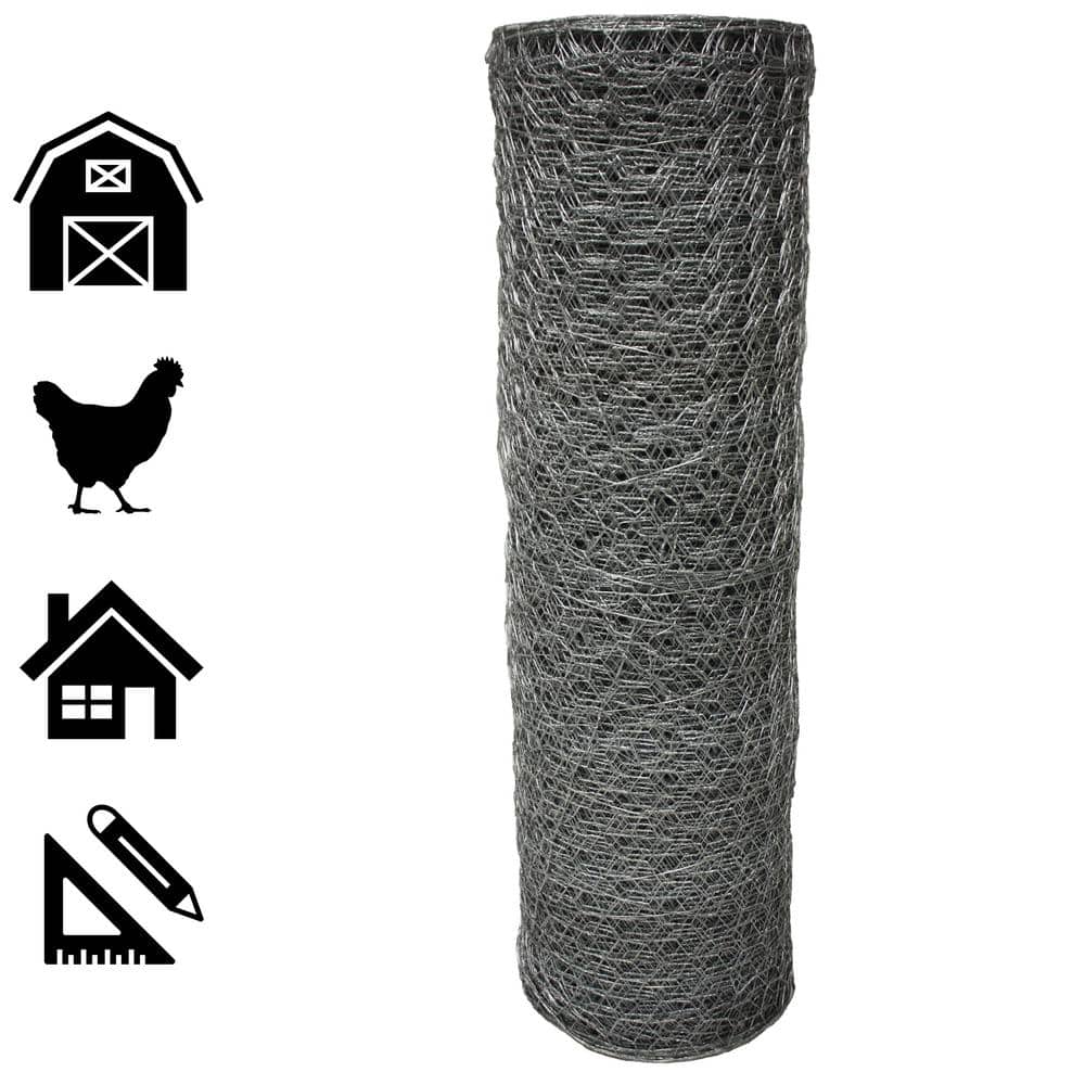 Acorn International 2 in. x 4 ft. x 50 ft. Poultry Netting
