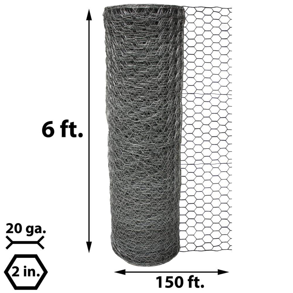Acorn International 2 in x 6 ft. x 150 ft. Poultry Netting