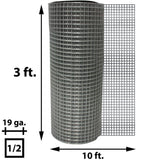 Acorn International 1/2 in. x 3 ft. x 10 ft. Hardware Cloth