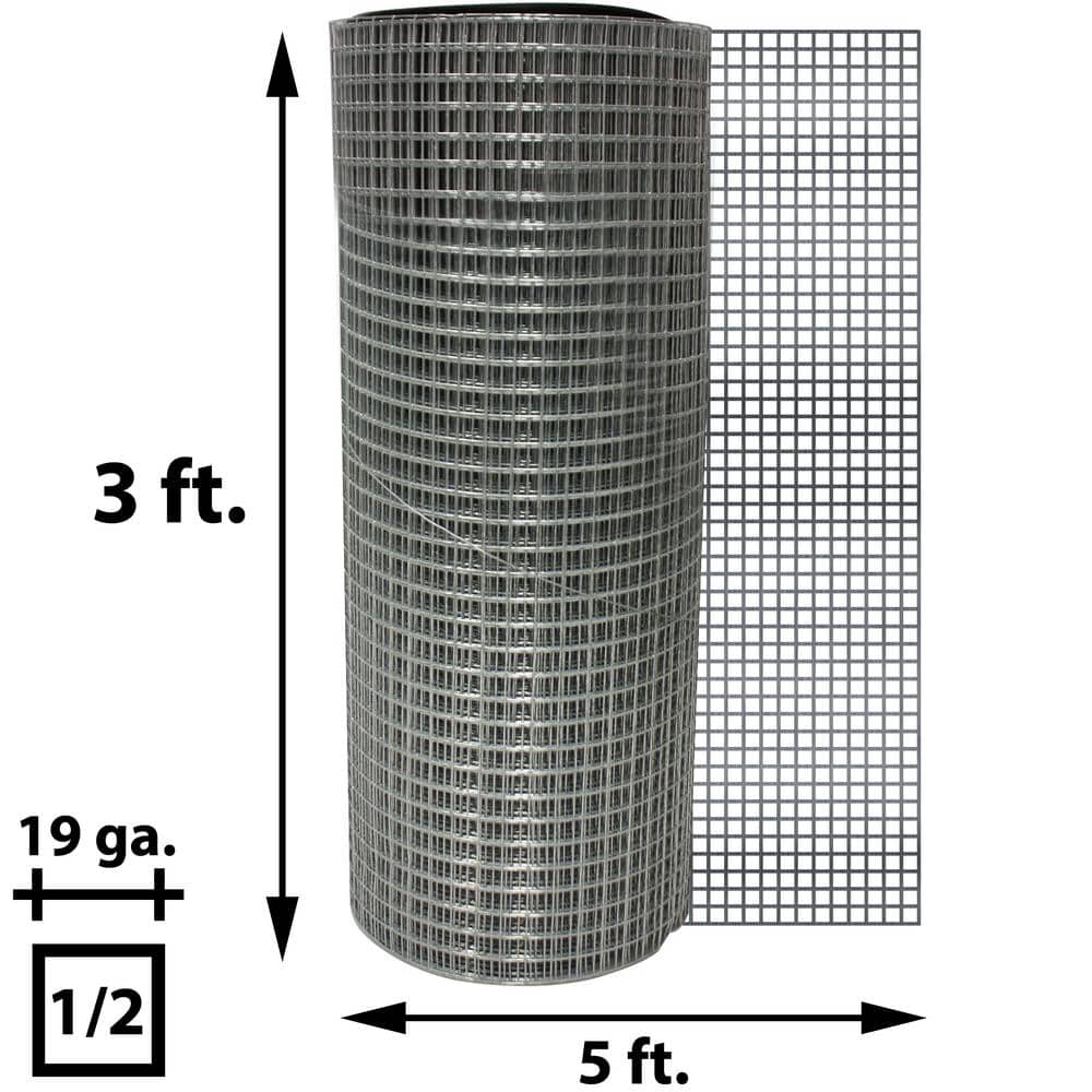 Acorn International 1/2 in. x 3 ft. x 5 ft. Hardware Cloth