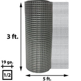 Acorn International 1/2 in. x 3 ft. x 5 ft. Hardware Cloth