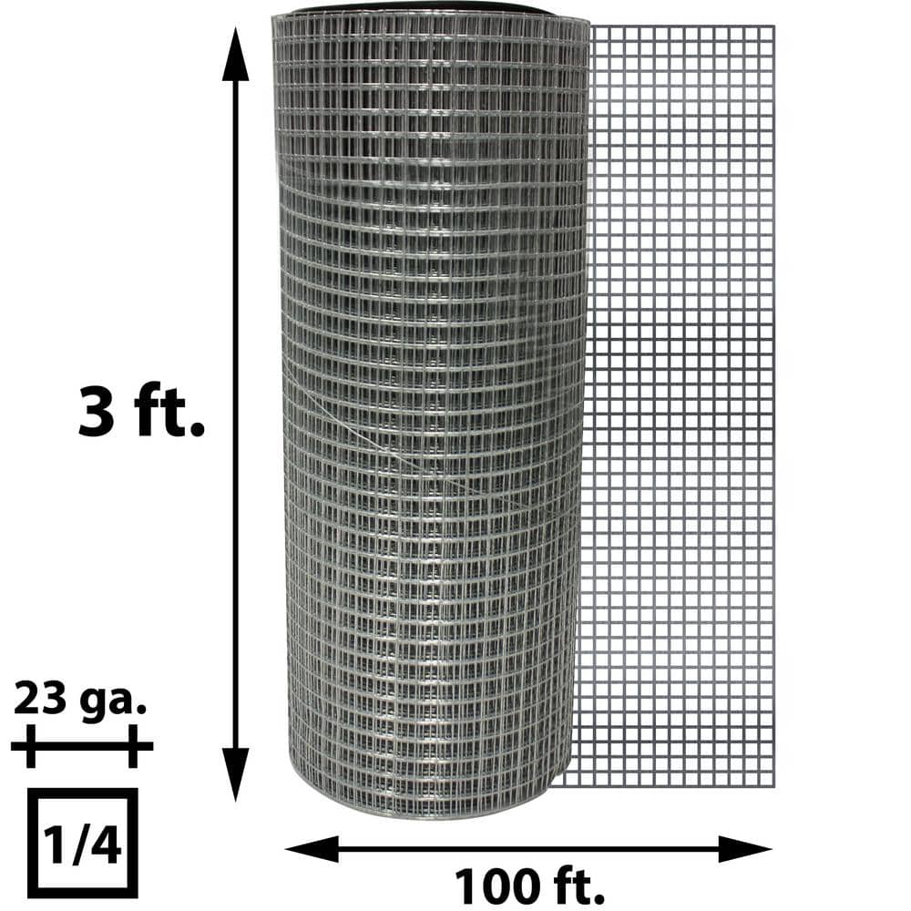 Acorn International 1/4 in. x 36 in. x 100 ft. 23-Gauge Hardware Cloth