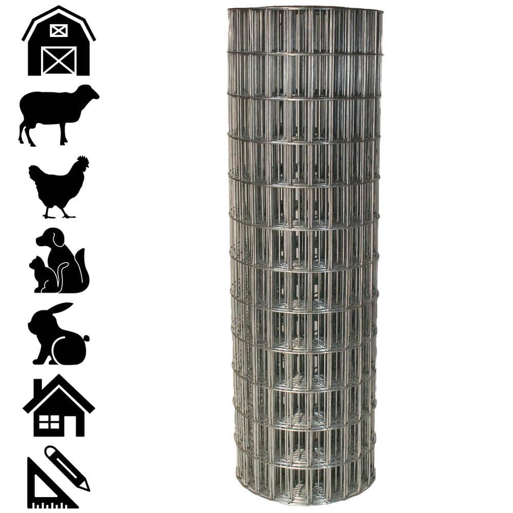 Acorn International 2 ft. x 25 ft. Galvanized Welded Wire