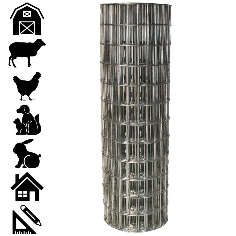 Acorn International 2 ft. x 100 ft. 16-Guage Galvanized Welded Wire