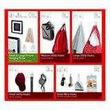 4-Adhesive Strips Ceiling Hooks 3-Hooks - Super Arbor