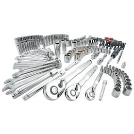 CRAFTSMAN 224-Piece Standard (SAE) and Metric Polished Chrome Mechanics Tool Set