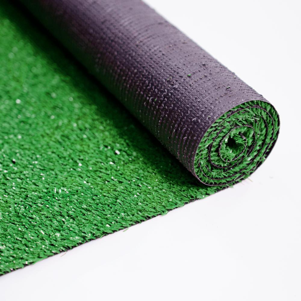 Ottomanson Evergreen Collection 6 ft. 7 in. x 9 ft. 3 in. Artificial Grass Carpet - Super Arbor