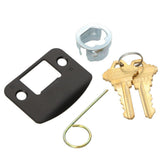 Custom Latitude Matte Black Keyed Entry Door Lever - Super Arbor