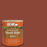 BEHR 5 gal. #SC-330 Redwood Solid Color House and Fence Exterior Wood Stain - Super Arbor
