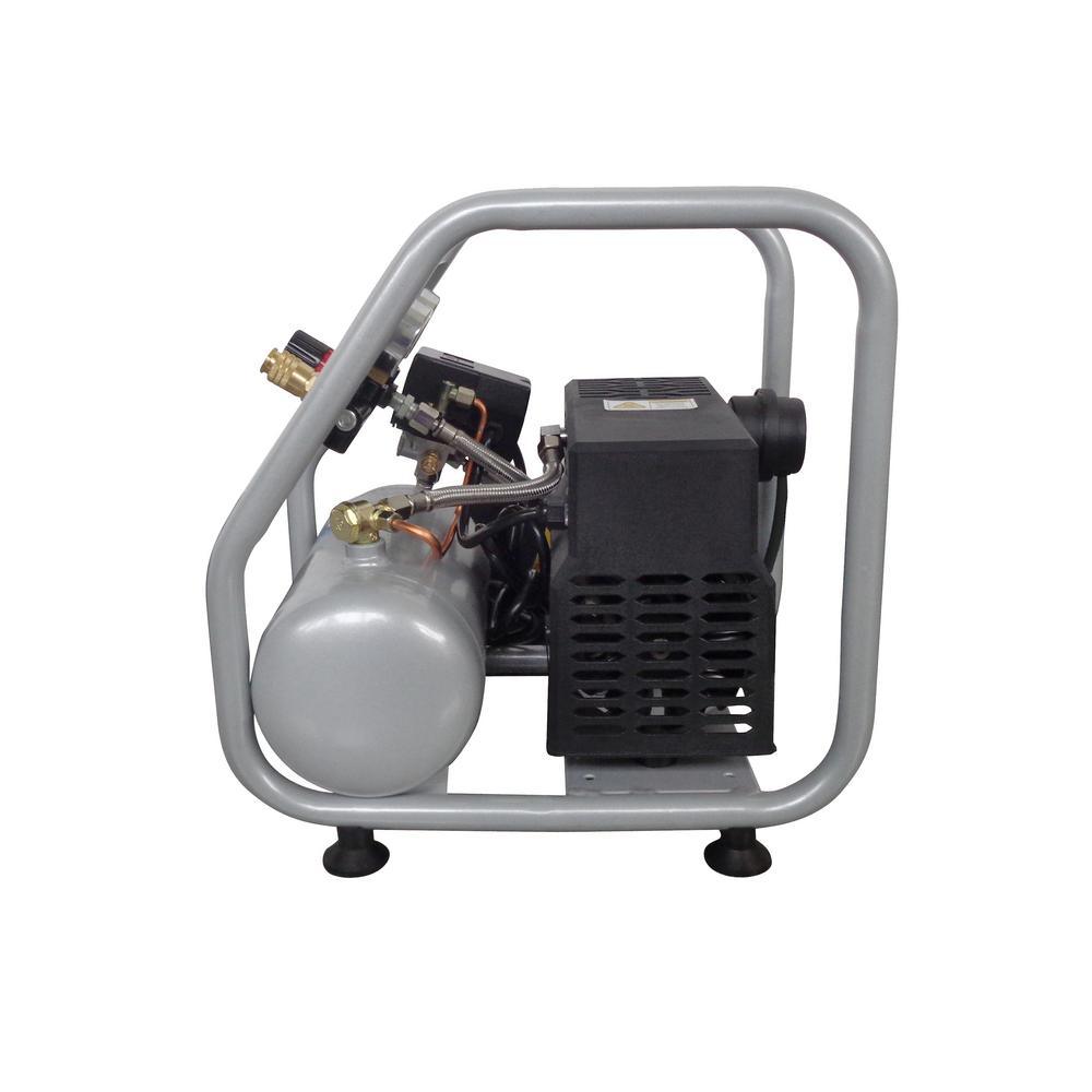 1.0 Gal. Light and Quiet Steel Tank Electric Portable Air Compressor with Panel - Super Arbor