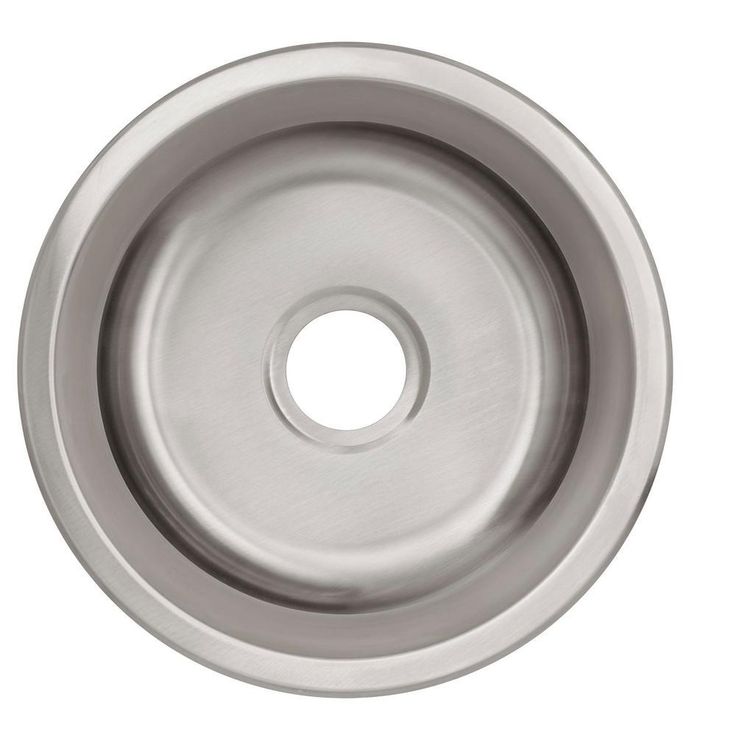 Undermount 18-Gauge Stainless Steel 16 in. 0-Hole Round Single Bowl Bar Sink