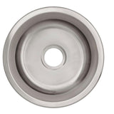 Undermount 18-Gauge Stainless Steel 16 in. 0-Hole Round Single Bowl Bar Sink