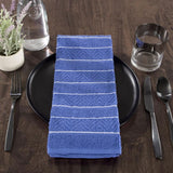 100% Cotton Striped Chevron Weave Kitchen Towels (Set of 8)