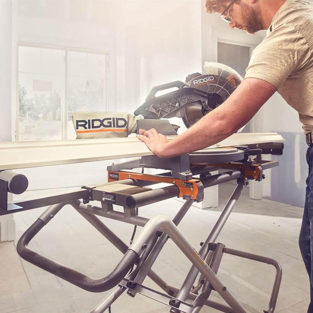 Universal Mobile Miter Saw Stand with Mounting Braces - Super Arbor