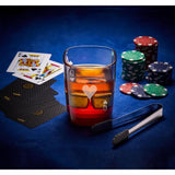 Poker Queen of Hearts 11 oz. Whiskey Glass with Accessories