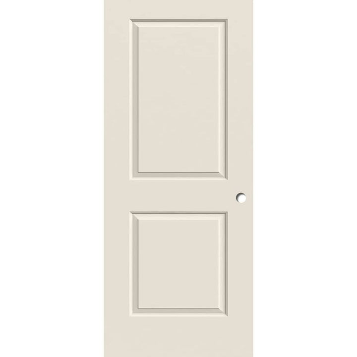 ReliaBilt 30-in x 80-in White 2-Panel Square Hollow Core Primed Molded Composite Slab Door