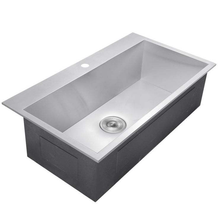 Handmade All-in-One Stainless Steel 33 in. x 22 in. Single Bowl Drop-in Kitchen Sink and Pull-down Kitchen Faucet