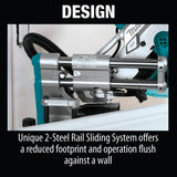 15 Amp 10 in. Dual Bevel Sliding Compound Miter Saw with Laser/Bonus Compact Folding Miter Saw Stand - Super Arbor