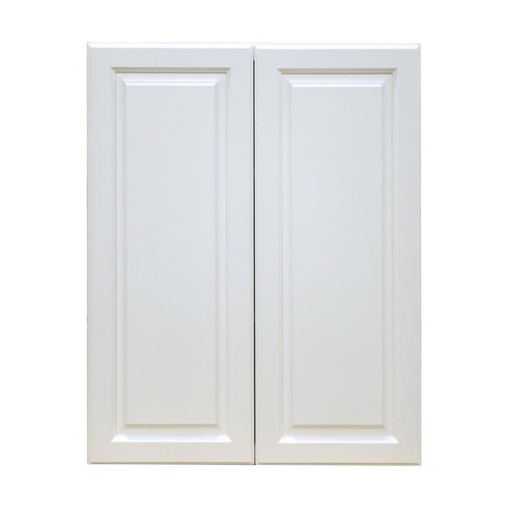 Newport Ready to Assemble 30x36x12 in. 2-Door Wall Cabinet with 2-Shelves in Classic White