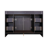 Wyndham 48 in. W x 21 in. D Ready to Assemble Bath Vanity Cabinet Only in Espresso